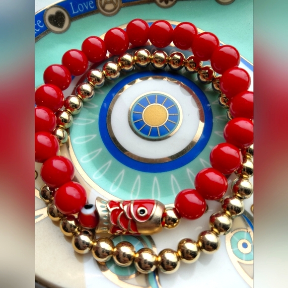 Handmade Beaded Bracelet. NWOT. - Picture 2 of 2